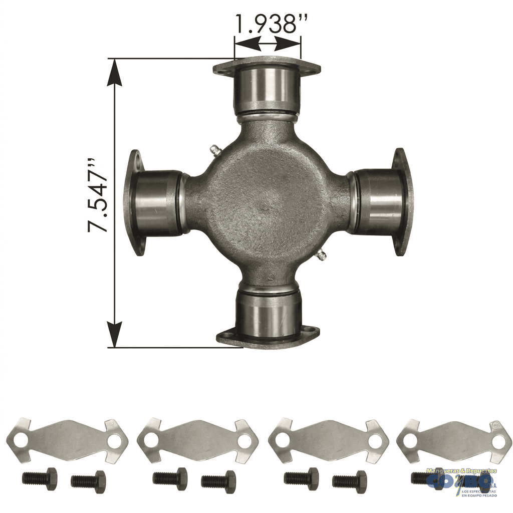UNION BARRA D=1-15/16 L=7-35/64 (7.547") - Imagen 1