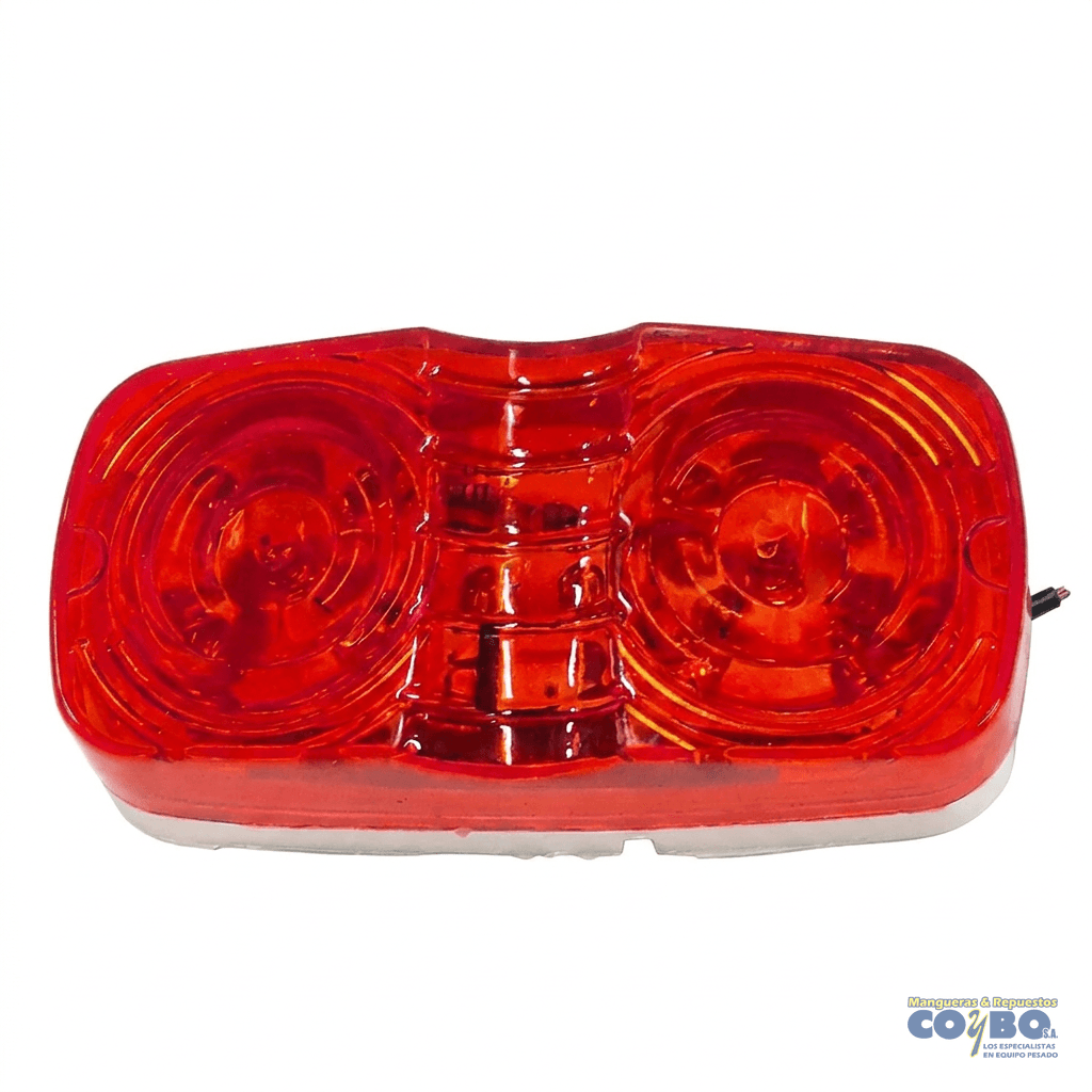 FAROL CARROCERIA ROJO 10 LED MV - Imagen 1